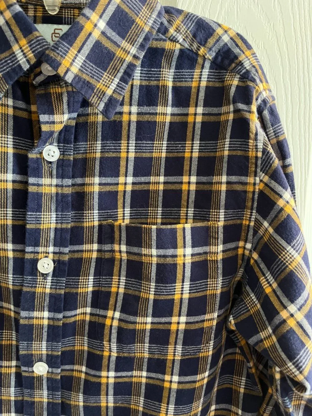 Boys 10-12 Class Club long sleeved button down plaid shirt